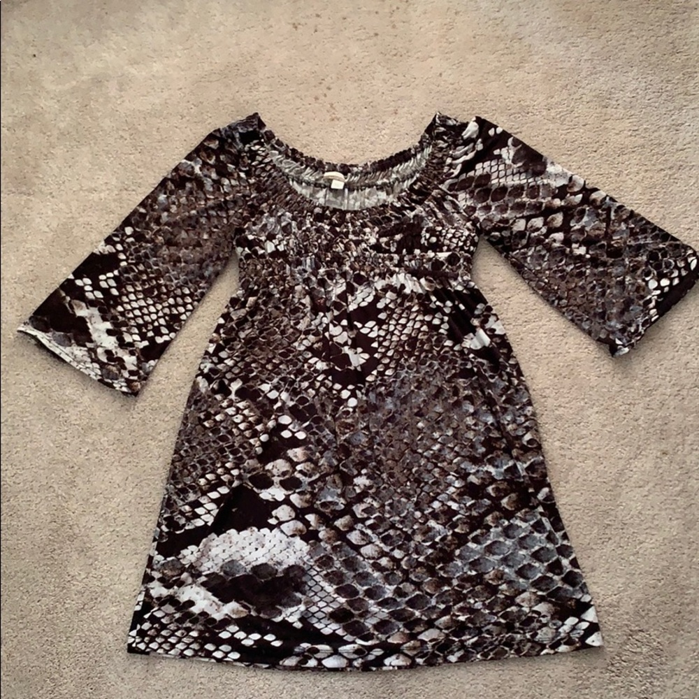 Snake print tunic/dress